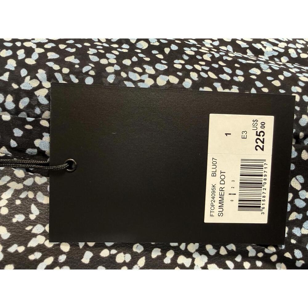 The Kooples Summer Dot Peplum Wrap Blouse 100% Viscose US Small FR 1 NWT $225 - Picture 4 of 8